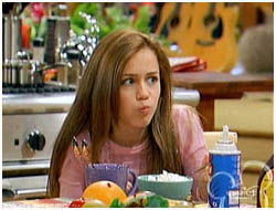 Miley Cyrus in "Hannah Montana"