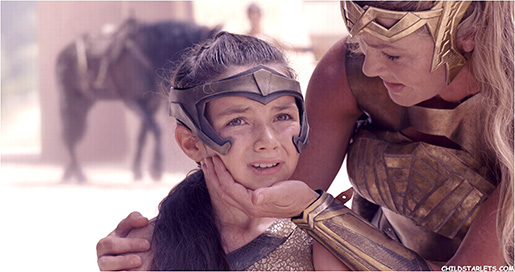 Lilly Aspell and Oakley Bull appear in the newly released "Wonder Woman 1984"